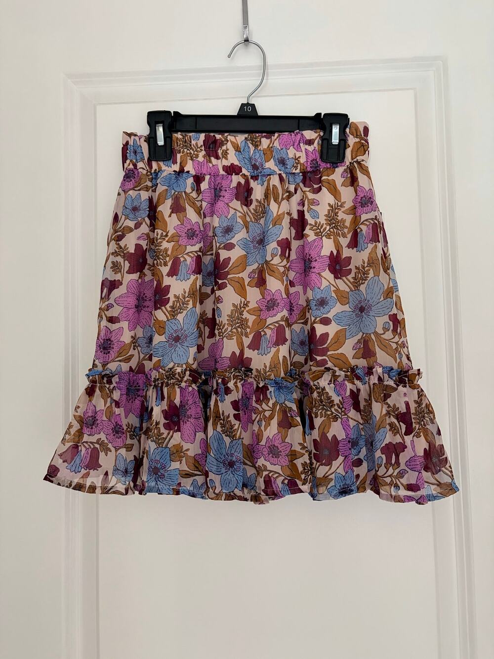 Vineyard Vines Tisbury Floral Ruffle Mini Skirt Size XS NWT